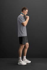 Men's Gray Crew Neck T-Shirt