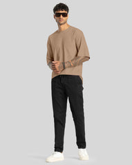 Men's Oversized Taupe T-Shirt