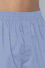 Light Blue Patterned Boxers