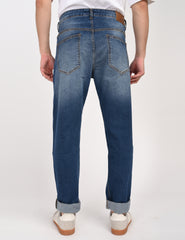 Men Slim Fit Light Fade Denim Jeans