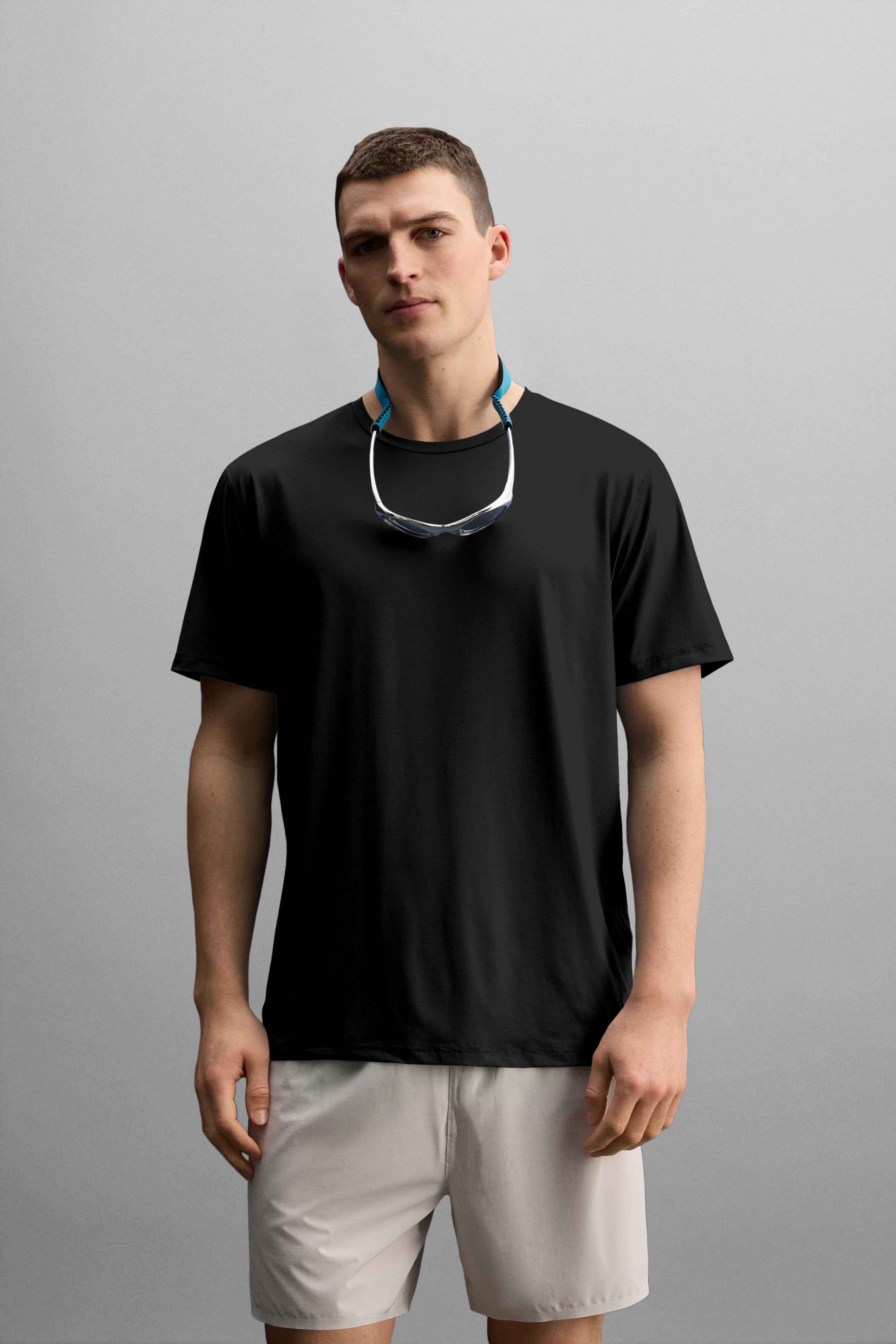 Men's Black Crew Neck T-Shirt