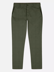 Men Olive Slim Fit Chinos Trousers