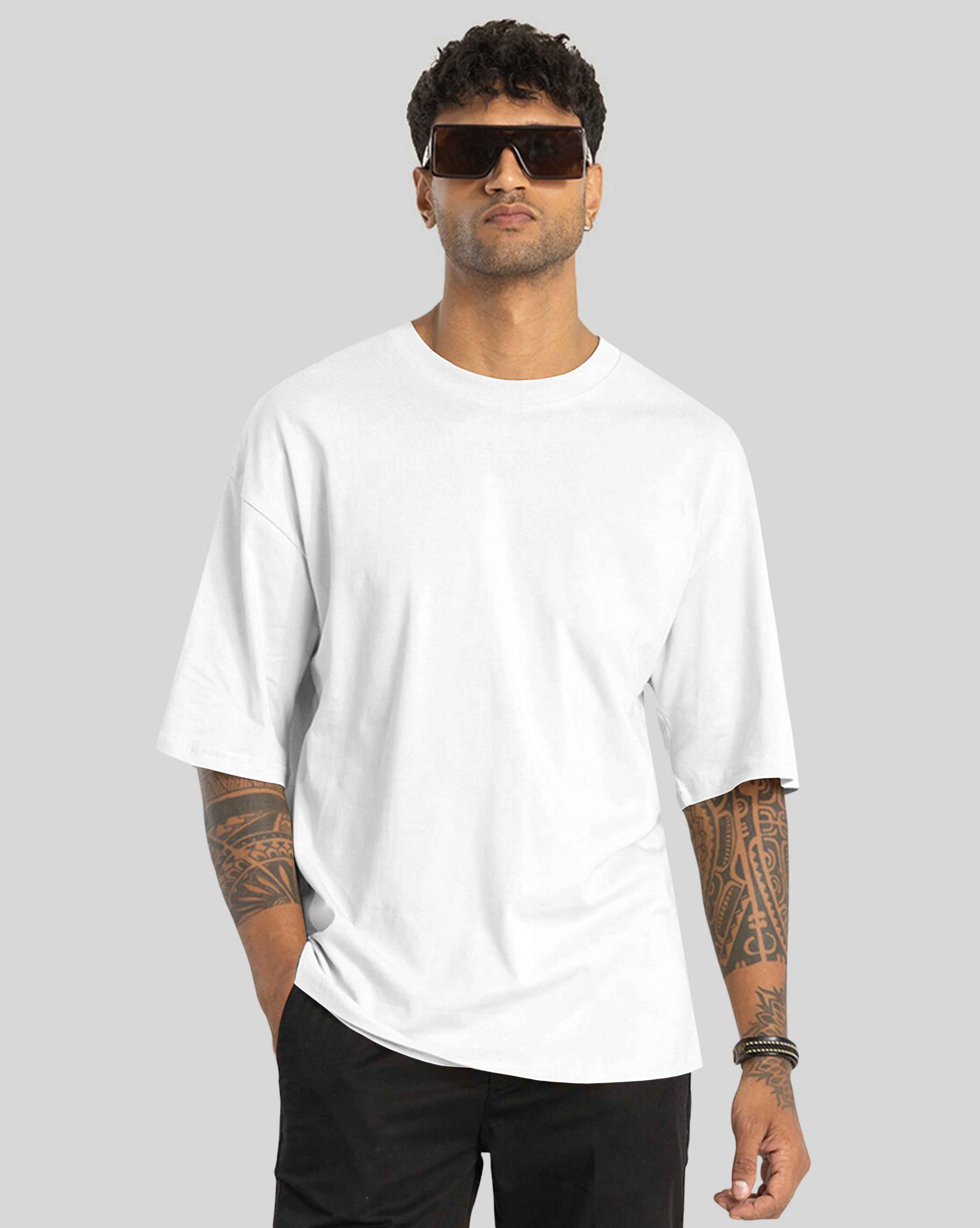 Men Oversized Crew Neck T-shirt