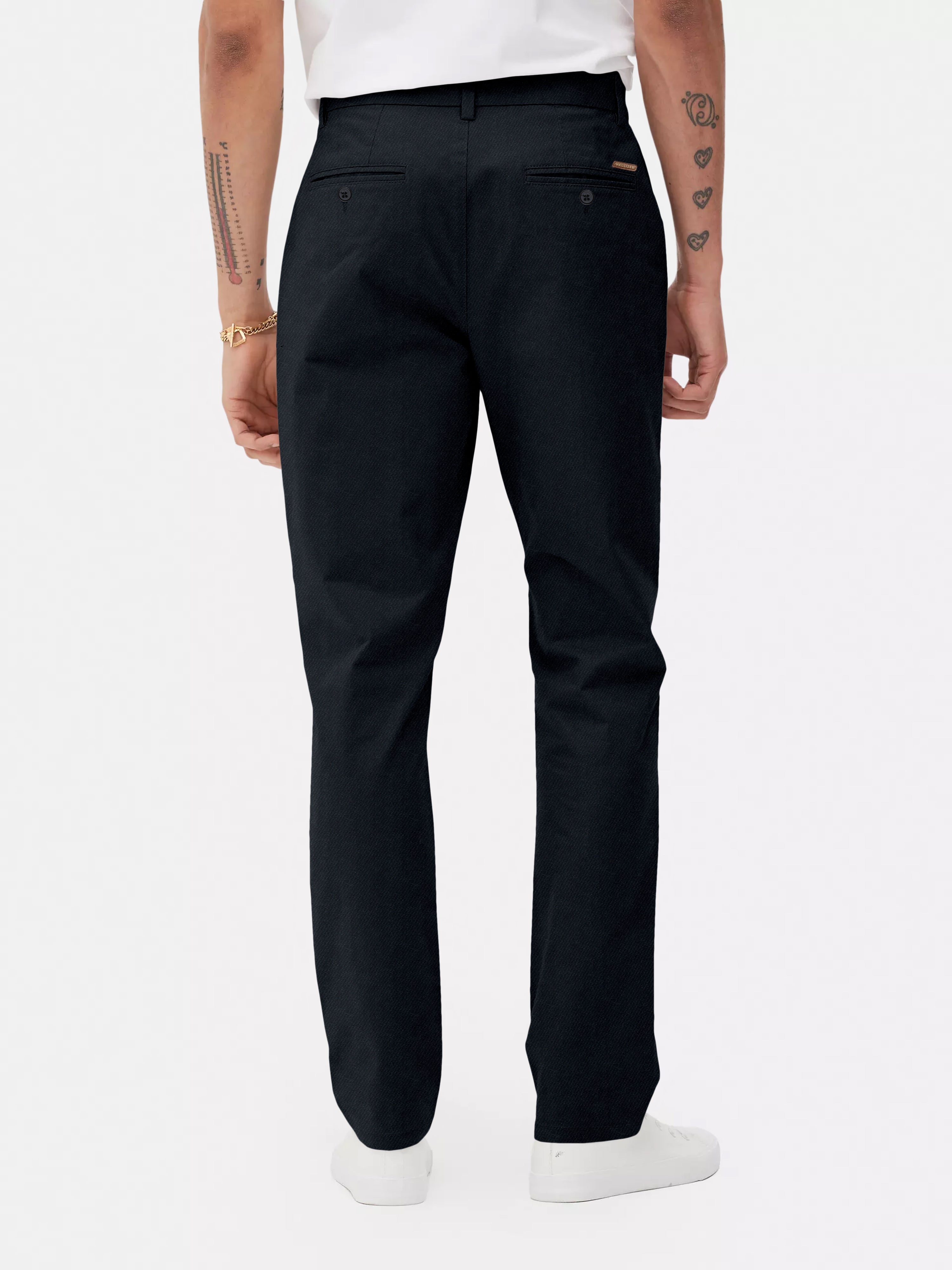 Men Black Slim Fit Chinos Trouser