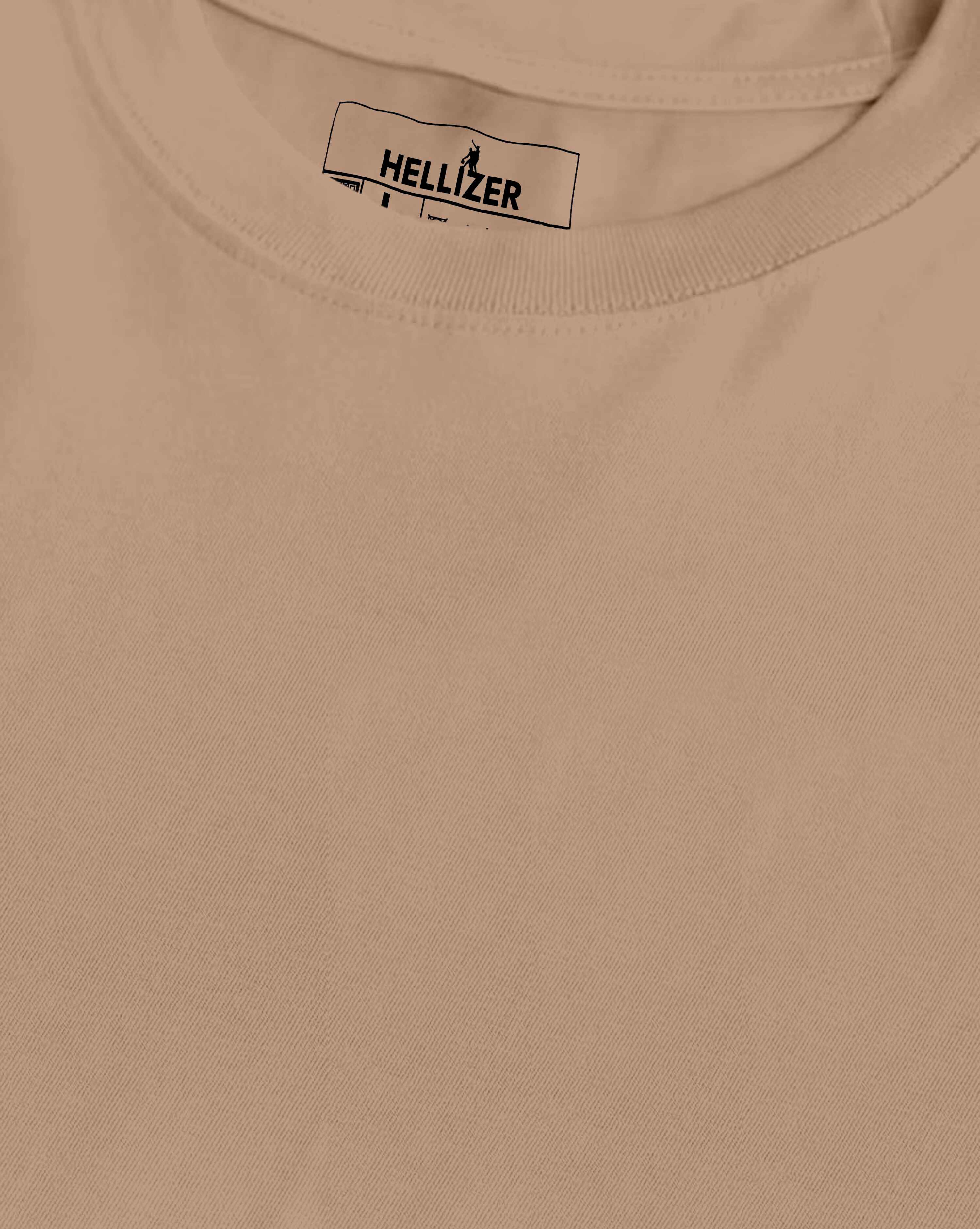 Men's Oversized Taupe T-Shirt