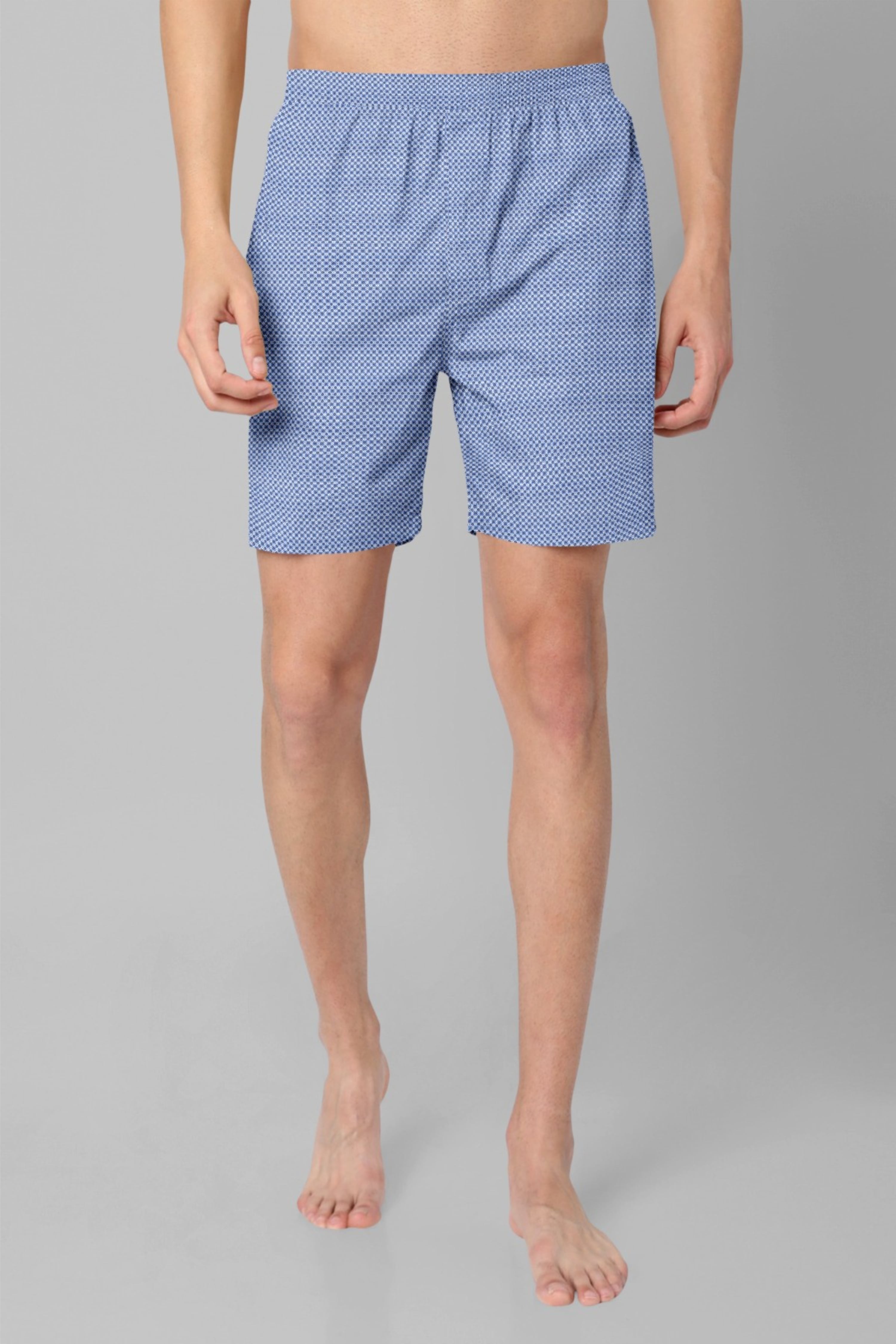 Light Blue Patterned Boxers