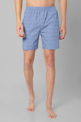 Light Blue Patterned Boxers