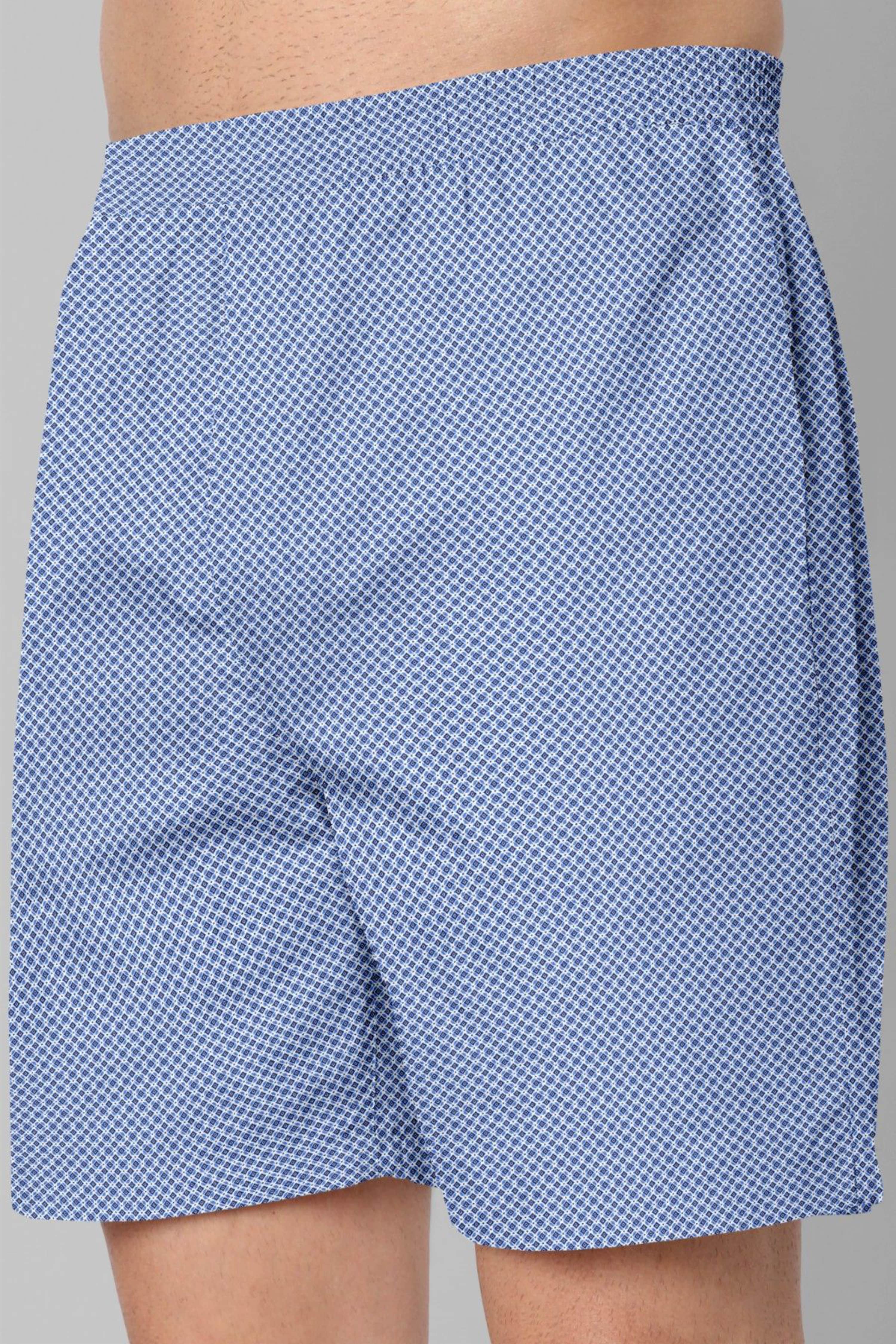 Light Blue Patterned Boxers